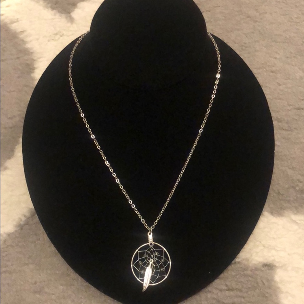 Silver Dreamcatcher Necklace
